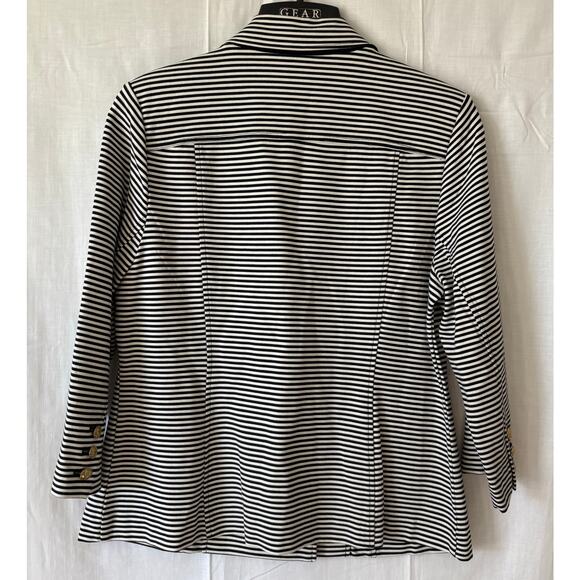 Cabi Life Jacket Striped Nautical Double Breasted Blazer Style #823 Size Large - Picture 2 of 6
